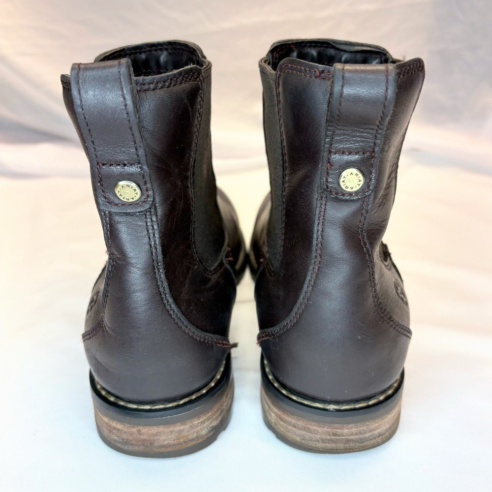 Ariat Wexford Waterproof Chelsea Boots Womens Size 9 B Brown Leather Pull On - Picture 5 of 16